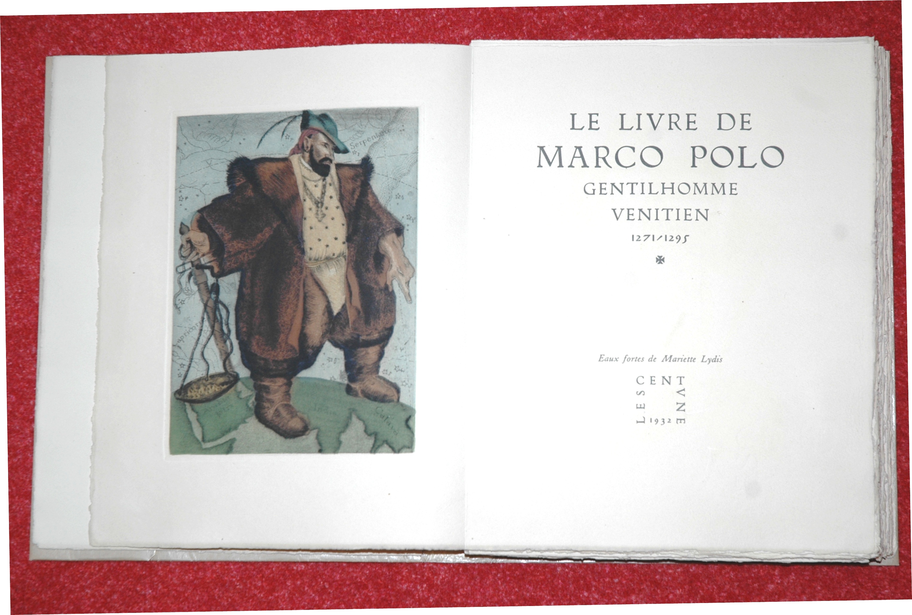 Le livre de Marco Polo, eaux-fortes de Mariette LYDIS